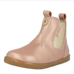 Bobux Kids Shiny Pink Ankle Boots